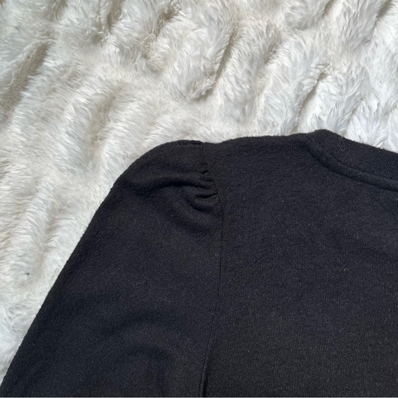 LAST CHANCE: Lucky Brand Black Knit Long Sleeve Dress - Picture 7 of 11